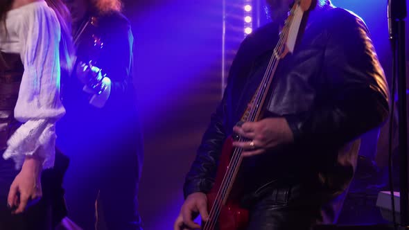 Energetic Live Concert of a Rock Band alt