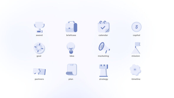 Business Plan - Flat Icons