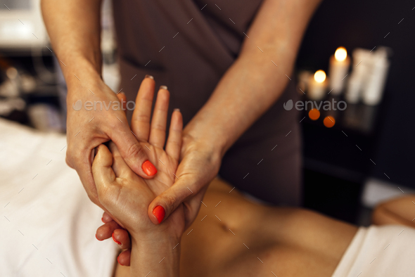 Arm Massage Stock Photo