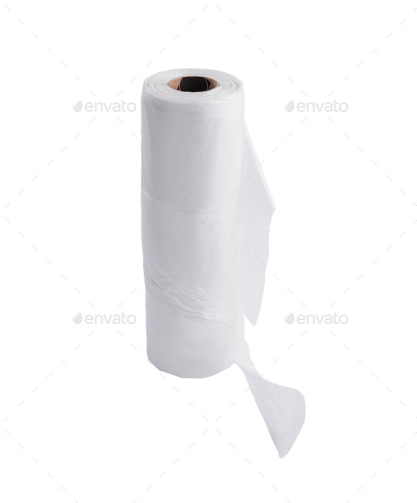 Trash bag isolated on a white background Stock Photo