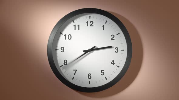 Clock Face On Cream Beige Wall alt