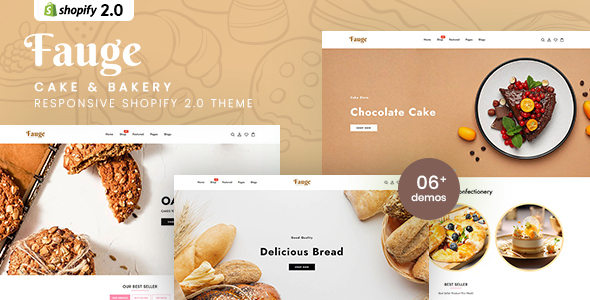 Fauge - Cake & Bakery Responsive Shopify 2.0 Theme
