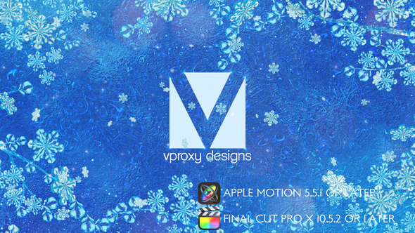 Winter Logo Opener - Apple Motion