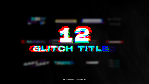 Glitch Titles | Premiere Pro (MOGRT)