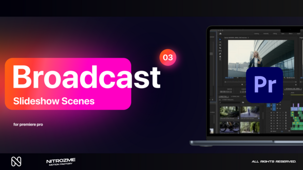 Broadcast Slideshow Scenes Vol. 03 for Premiere Pro
