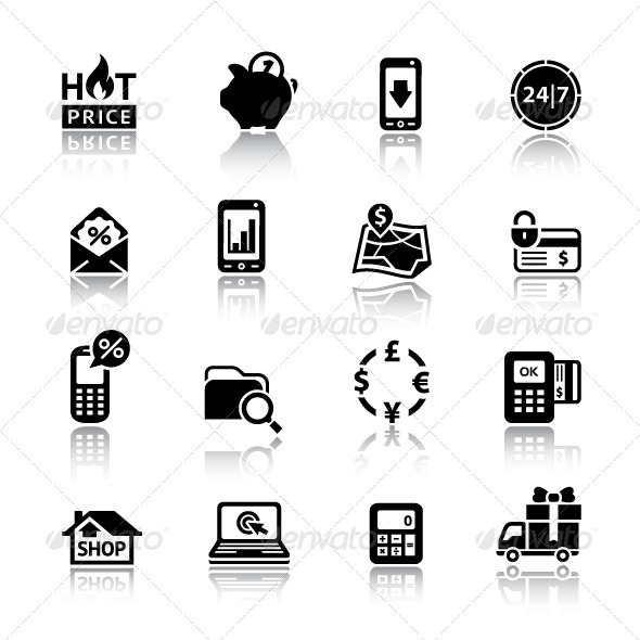 16 Shopping Icons - Business Icons