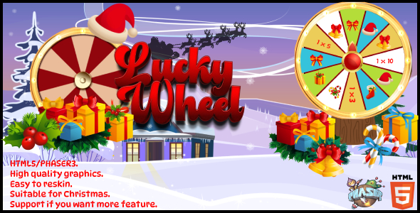 Lucky Wheel Christmas - Phaser3