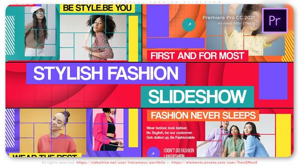 Stylish Colorful Fashion Slideshow
