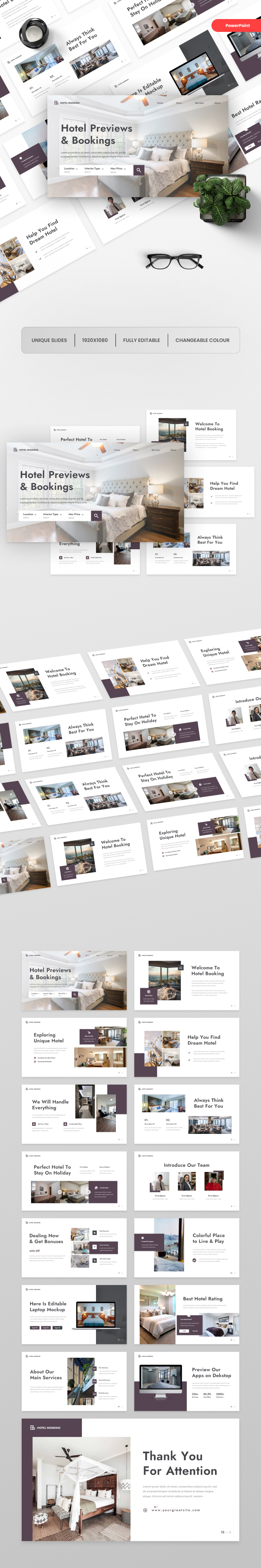 Hotel Booking PowerPoint Template