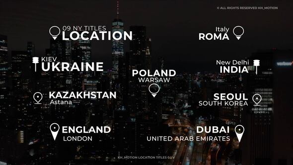 Location Titles 1.0 | After Effects