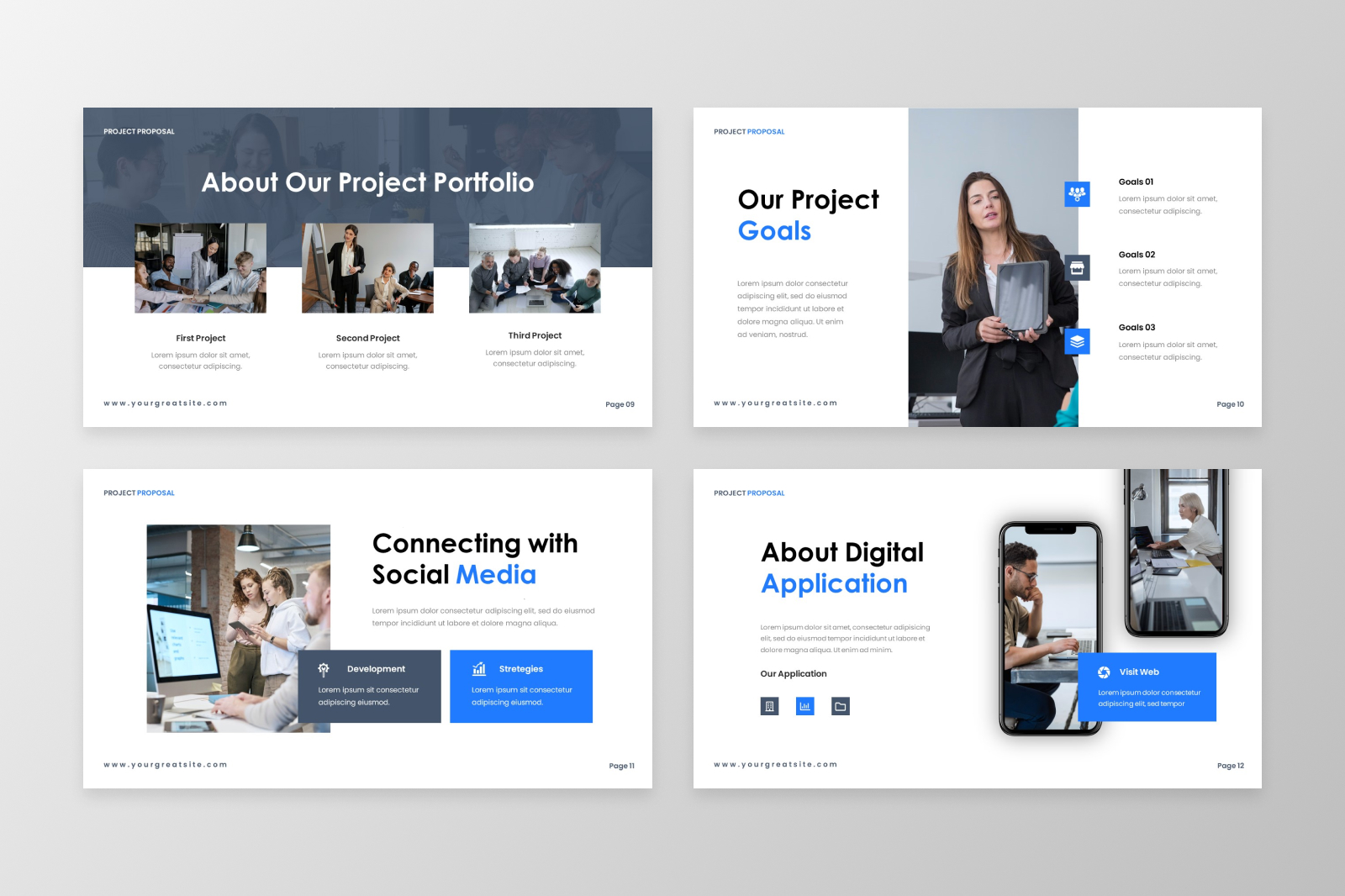 Project Proposal PowerPoint Template, Presentation Templates | GraphicRiver