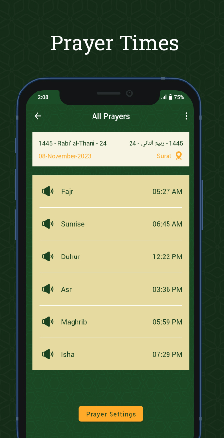 Hijri calendar - Prayer Time - Islamic calendar - Gregorian calendar ...