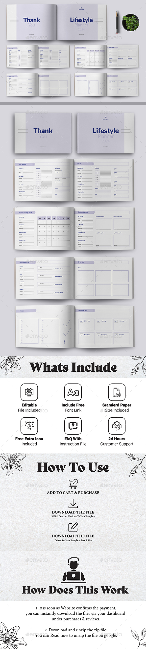 Lifestyle Planner Template