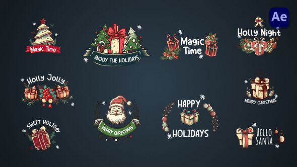 New Year Christmas titles [After  Effects]