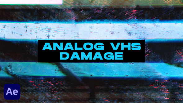 Analog VHS Damage Transitions | After Effects