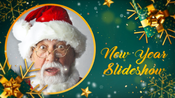 Merry Christmas Slideshow Video Displays template preview