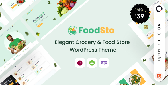 Free download Foodsto : Grocery & Food Store WordPress Theme