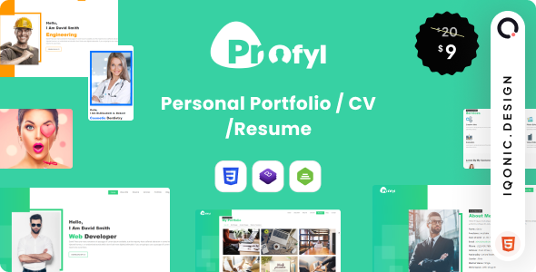 Profyl | Personal VCard & Resume HTML Template