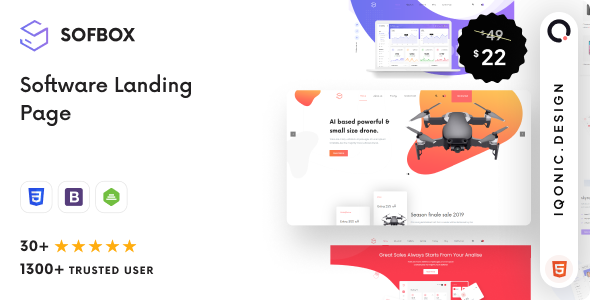 Sofbox | Software Landing Page Template (HTML5)