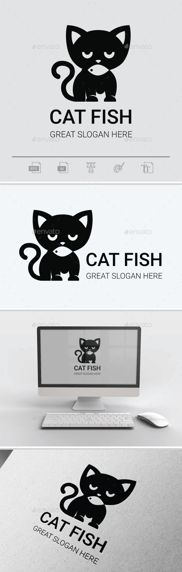cat fish logo