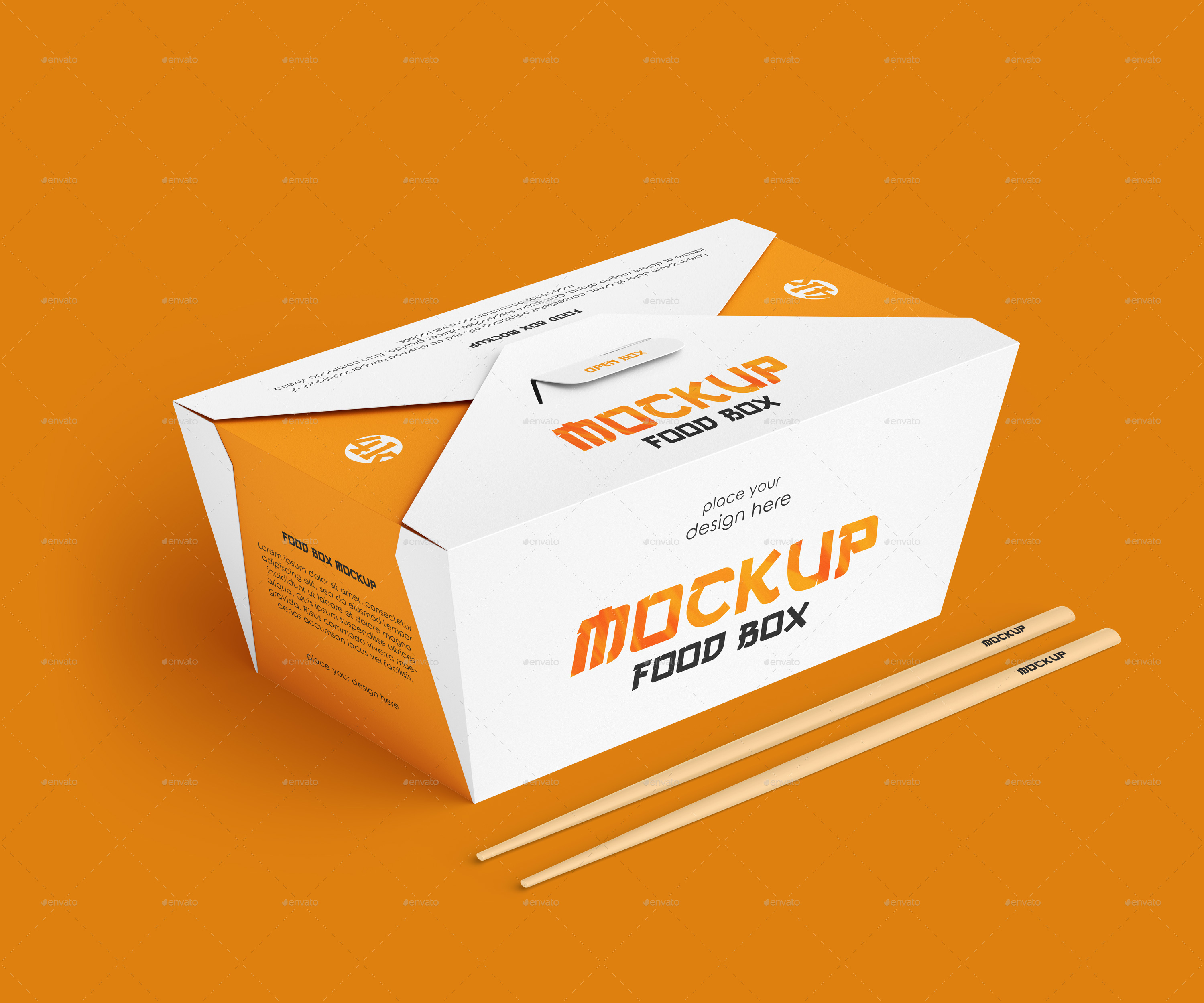 Food Box Mockup Set, Graphics GraphicRiver
