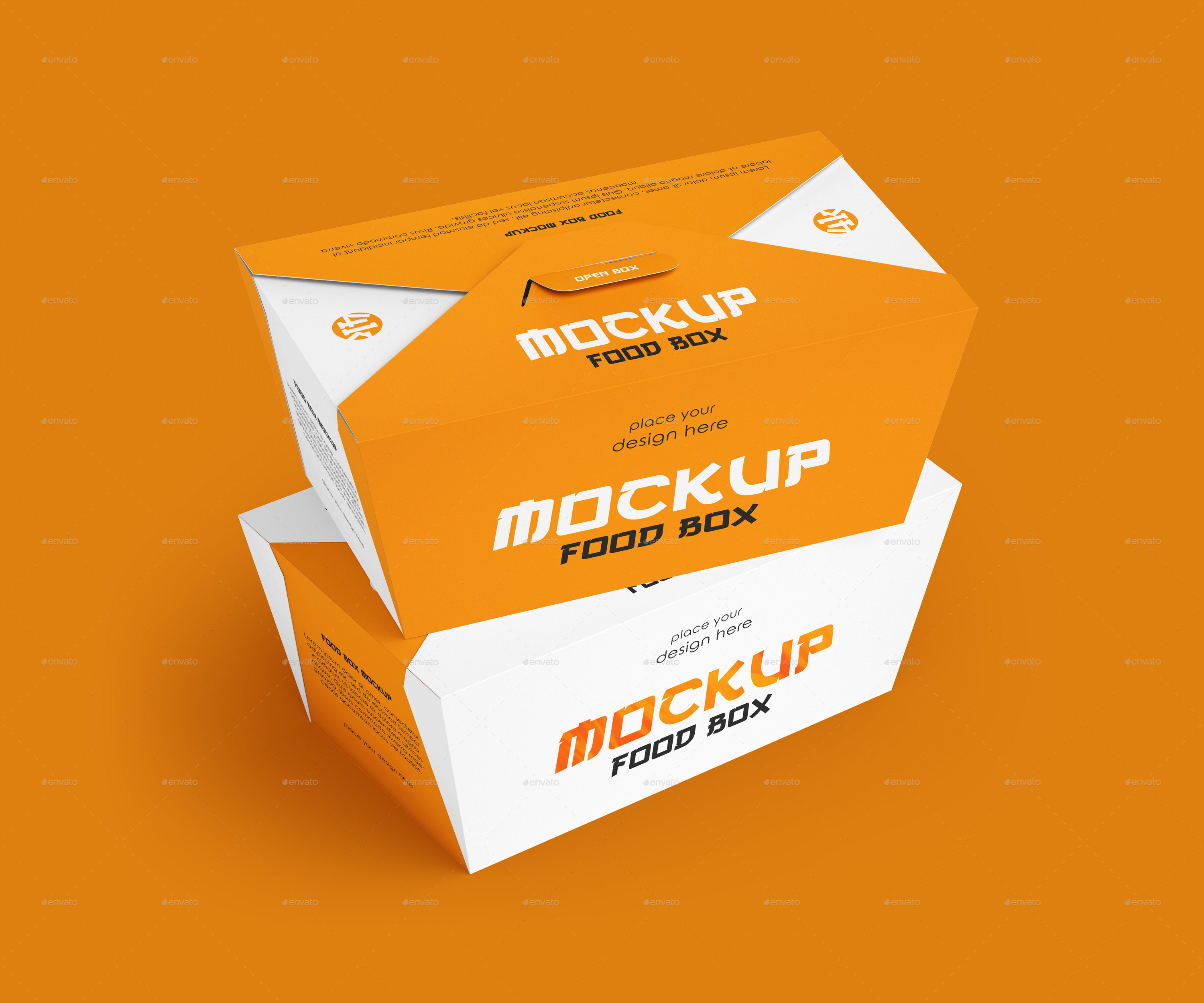 Food Box Mockup Set, Graphics GraphicRiver