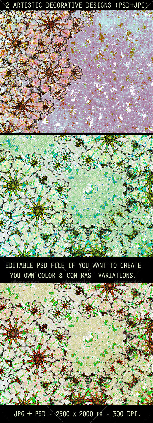 2 Artistic Decorative Designs - Decorative Graphics