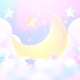 Moon And Pastel Clouds - VideoHive Item for Sale