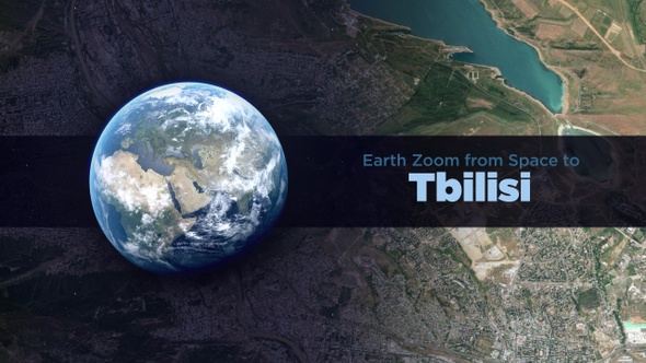 Tbilisi (Georgia) Earth Zoom to the City from Space