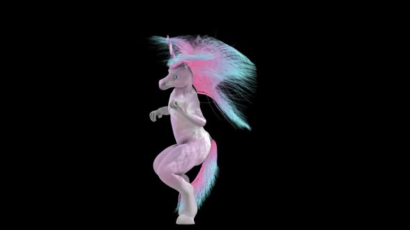 Unicorn gogo dancer with alpha alt