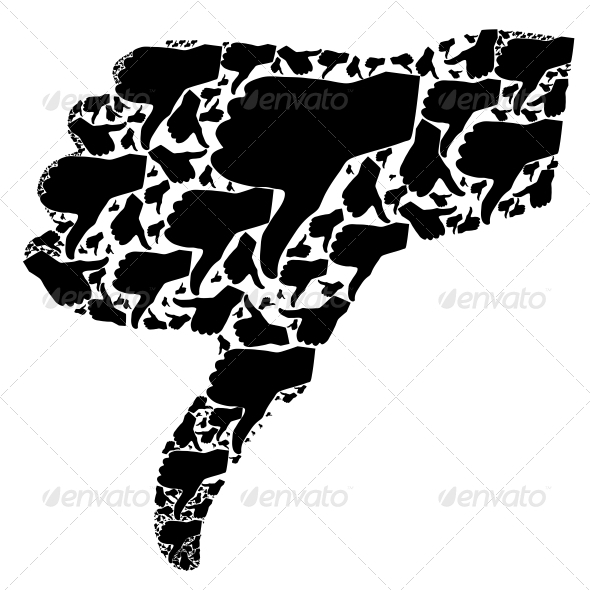 Hand Signal on White Vector Illustration - Concepts Business