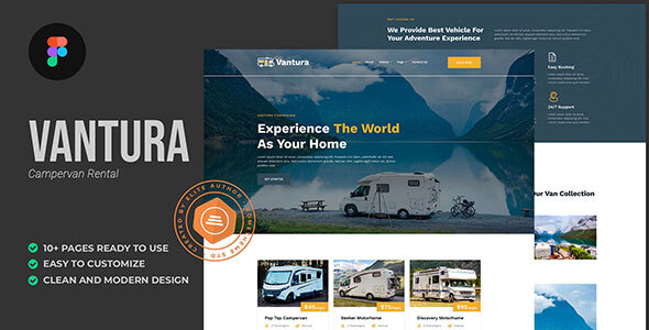 Vantura - Campervan & RV Rental Figma Template