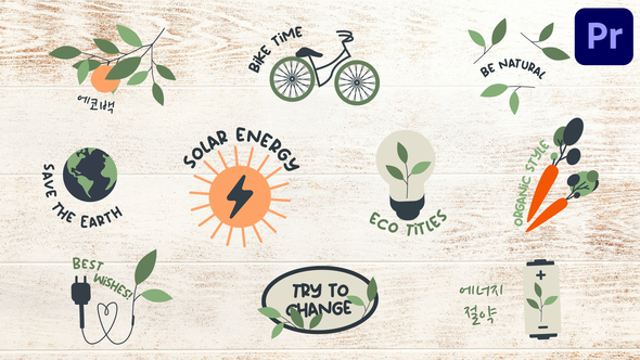 Eco Energy Titles | Premiere Pro MOGRT