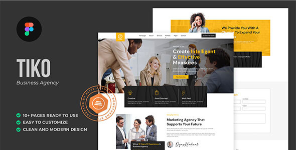 Tiko - Business Agency Figma Template by Rometheme | ThemeForest