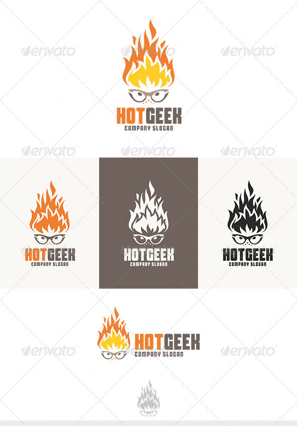 Hot Geek Logo - Humans Logo Templates