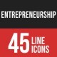 Entrepreneurship Filled Line Icons 