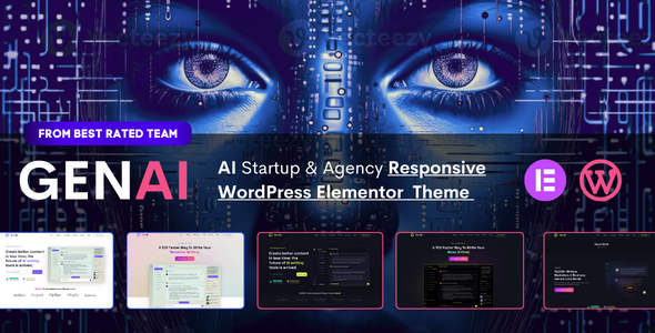 GenAI - AI Agency & Technology Startup Elementor WordPress Theme