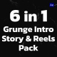 Grunge Intro Story &amp; Reels Pack - VideoHive Item for Sale
