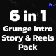 Grunge Intro Story &amp; Reels Pack Premiere Pro - VideoHive Item for Sale
