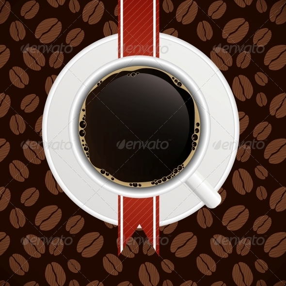 Coffee house menu template vector illustration - Food Objects