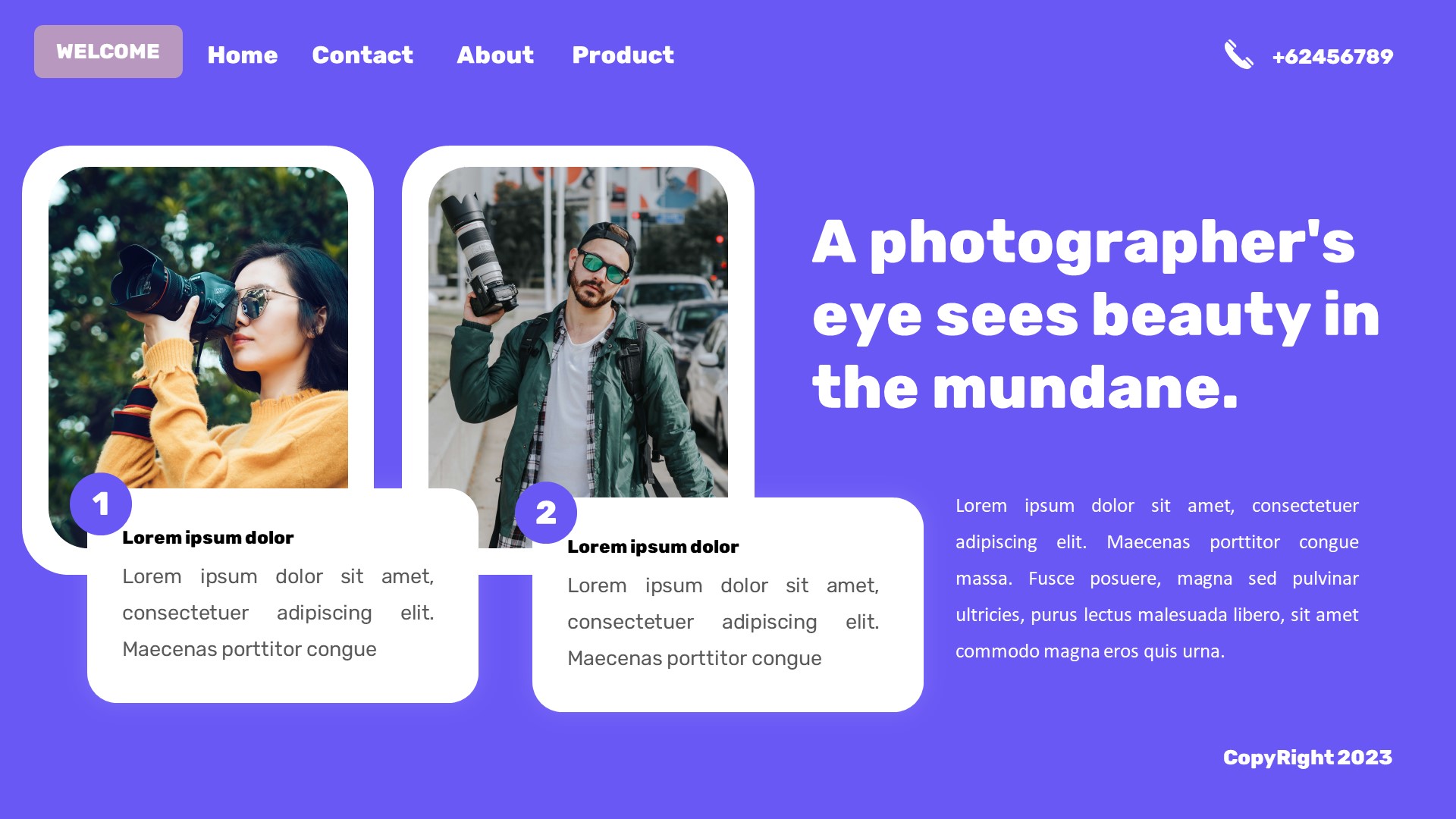 Jamano - Portfolio Photographer Photo Powerpoint Template, Presentation ...