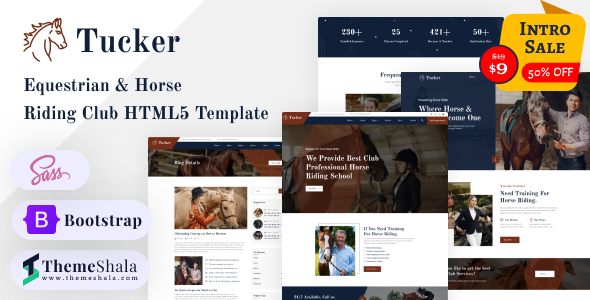 Tucker - Equestrian & Horse Riding Club HTML Template