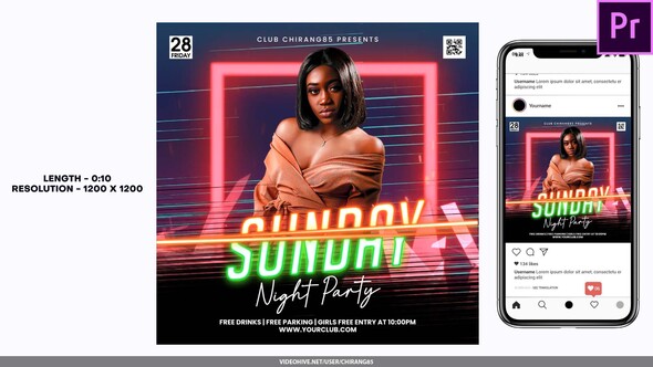 Night Club Flyer v5 For Premiere Pro