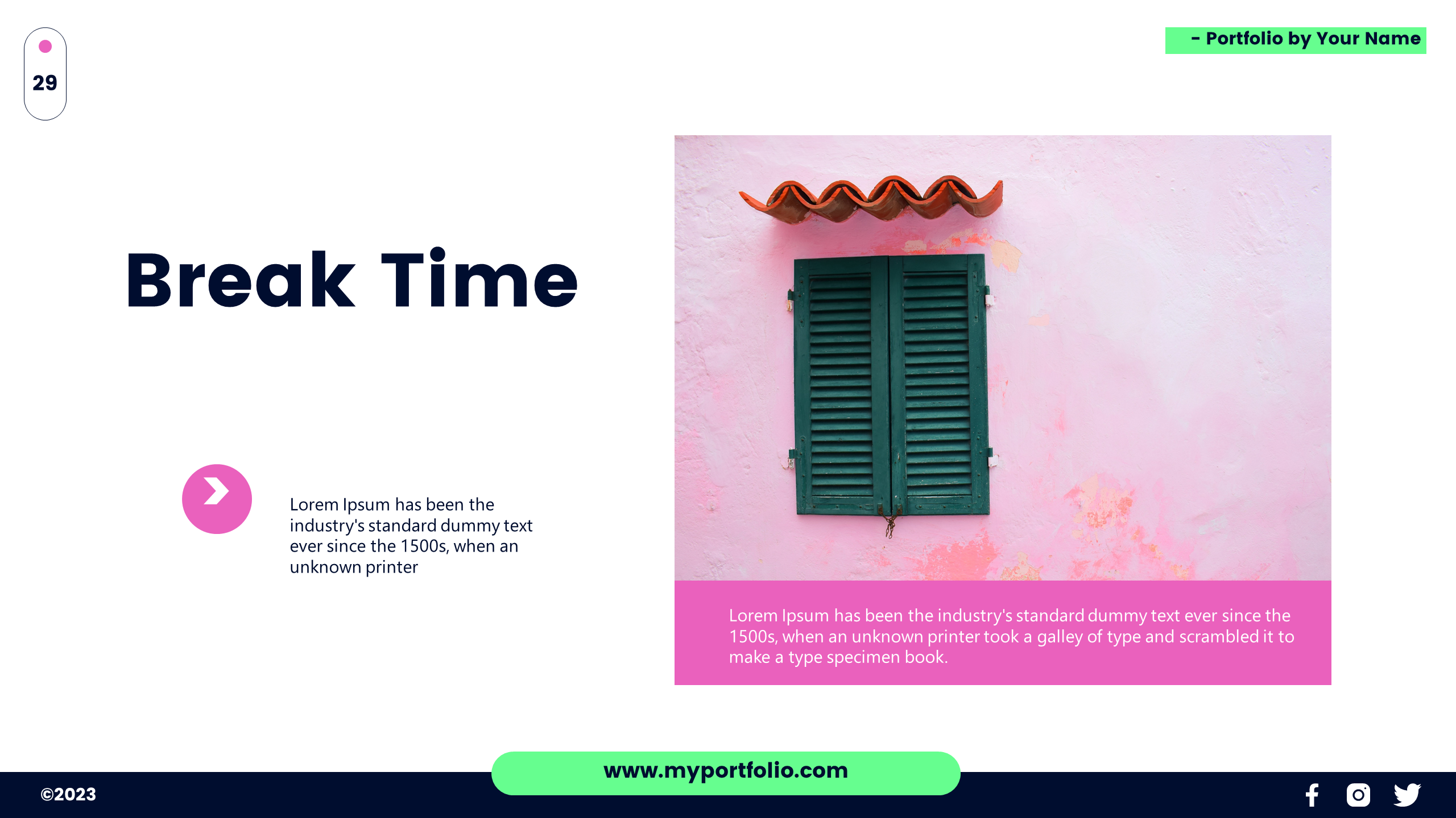 Portfolio - Google Slide Presentation Template, Presentation Templates