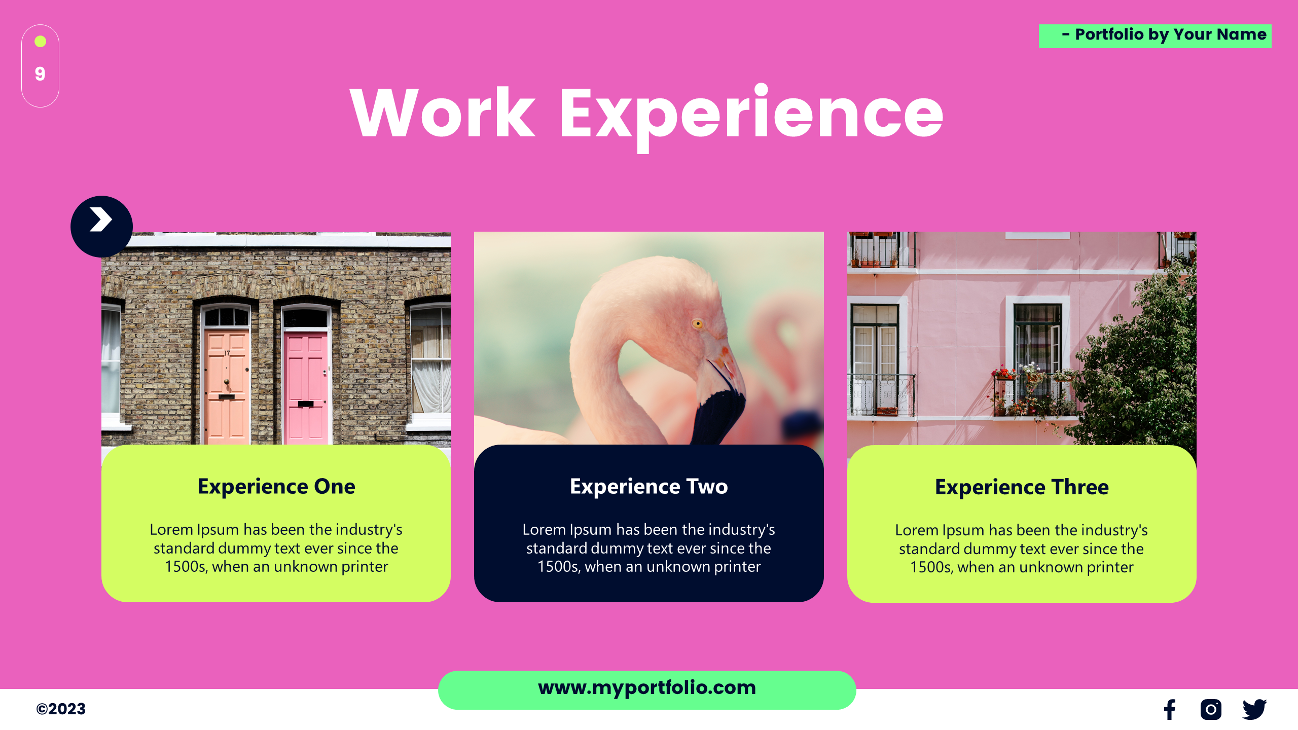 Portfolio - Google Slide Presentation Template, Presentation Templates