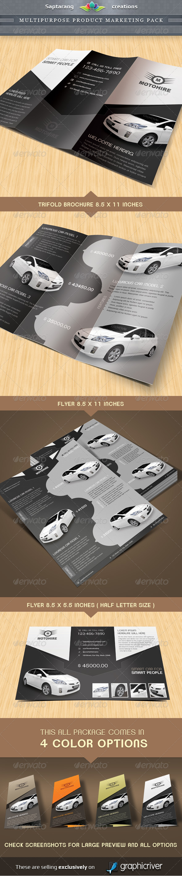 Multipurpose Product Marketing Package - Corporate Brochures