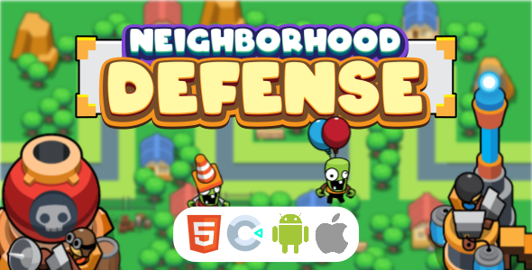 Neighborhood Defense - HTML 5 Game - Construct 3