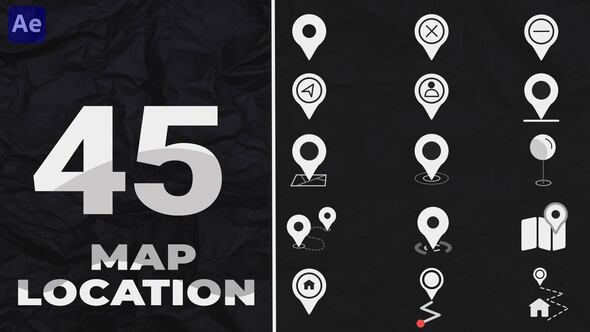 Icon Map Location Pack