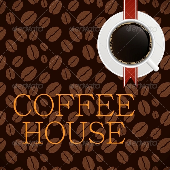 Coffee house menu template vector illustration - Food Objects