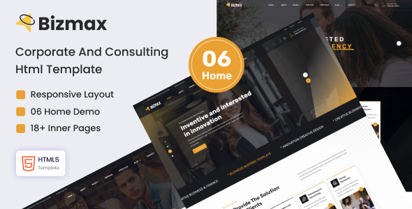 Bizmax - Corporate And Consulting Business Template